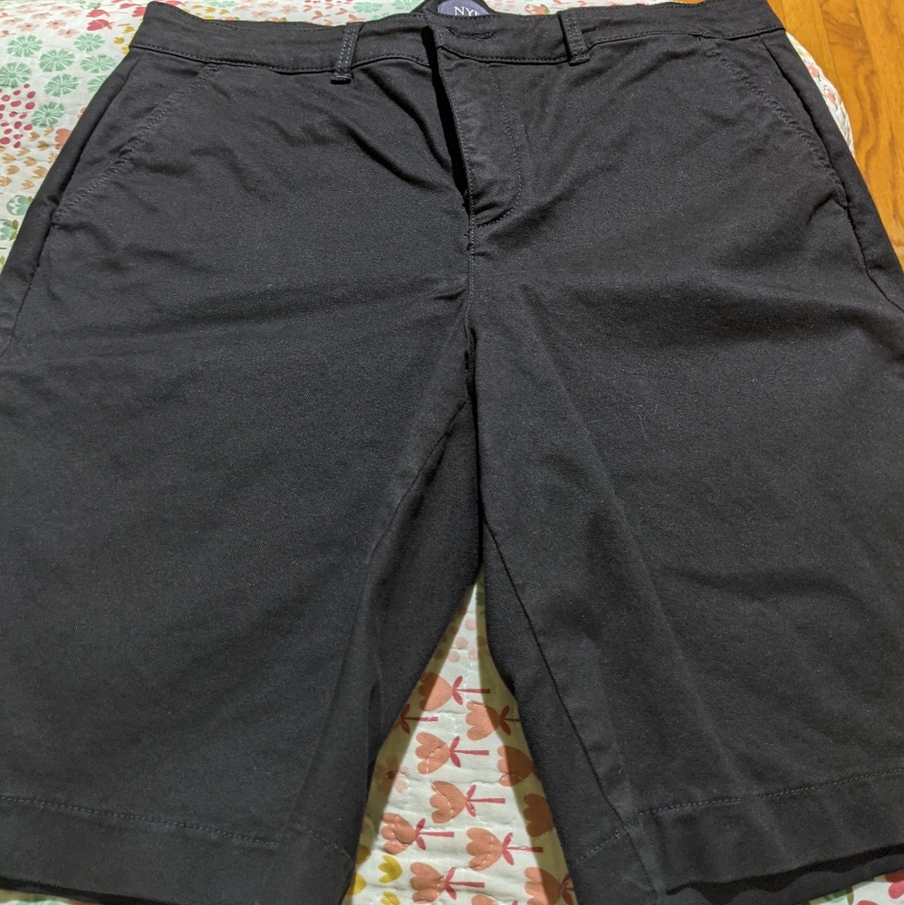 Black slack shorts